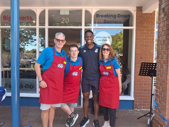 Community event at the caf&eacute;